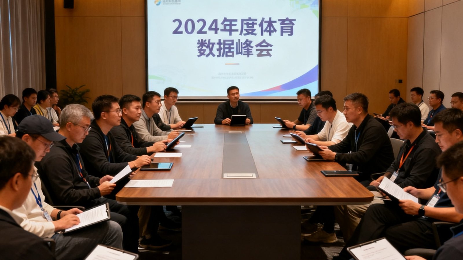 2024年度体育数据峰会主会场全景，众多行业专家齐聚探讨体育数据发展趋势